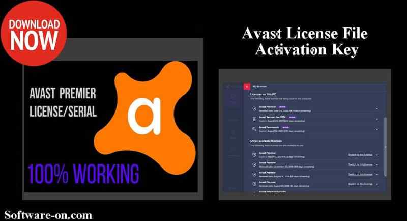 activate avast internet security license